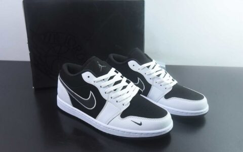 乔丹 Air Jordan AJ1 Low 低帮 黑白 纯原版本 货号：IX6983-001 主图