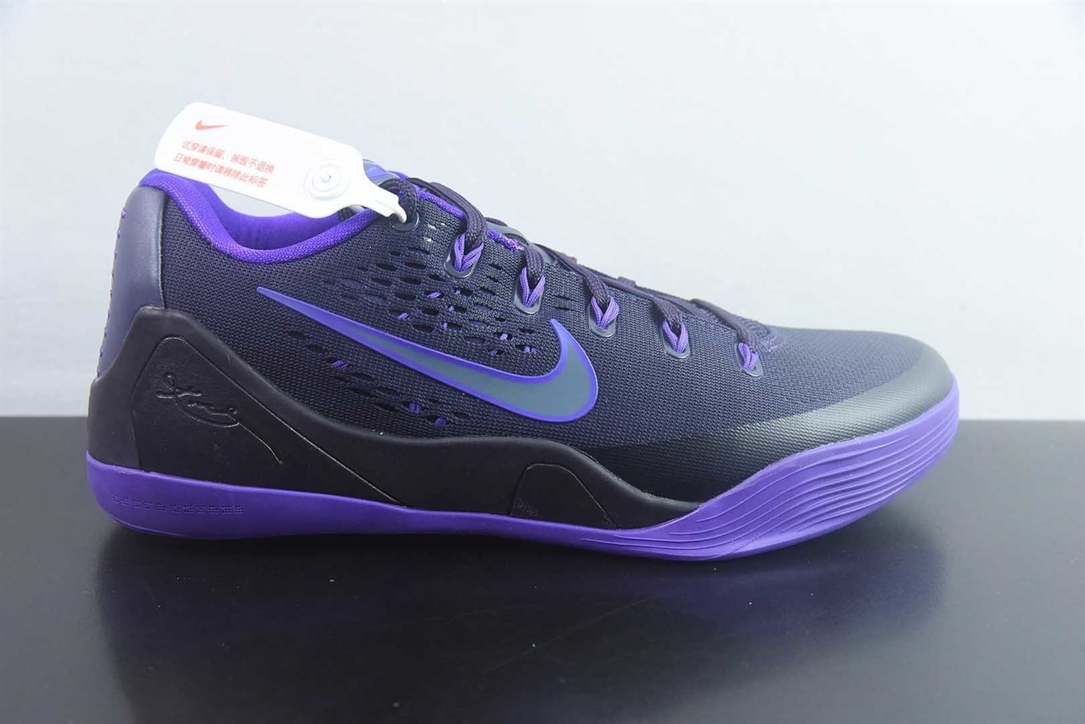 耐克 Nike Kobe 9 EM Low Protro 紫色低帮篮球鞋 纯原版本 货号：IH1401-500 实拍细节图