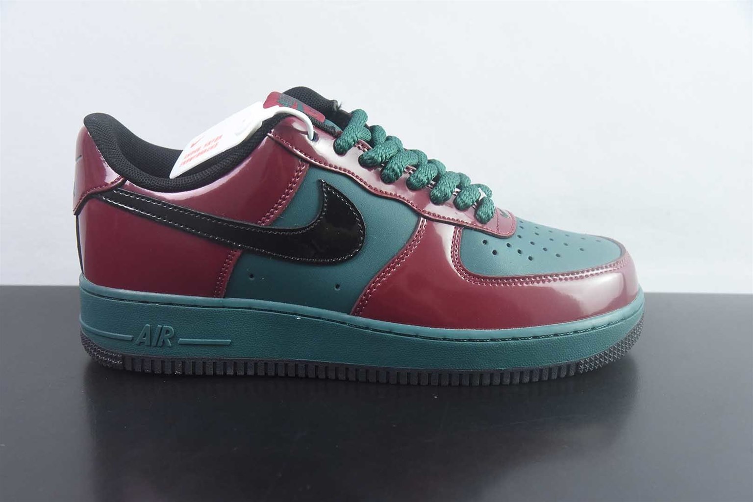 耐克 Nike Air Force 1 Low Patent 牛肉西兰花 红绿低帮板鞋 纯原版本 货号:IX4088-352 实拍细节图