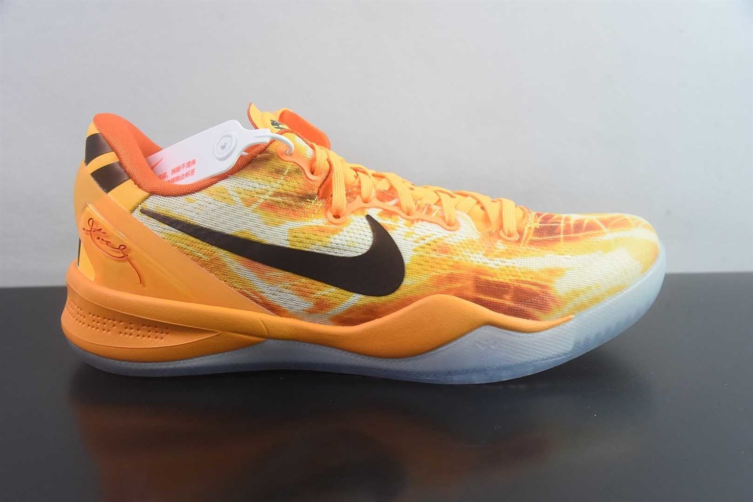 耐克 Nike 【灭世海外版】 Zoom Kobe Ⅷ System 科比 8 代复刻实战运动低帮 橙色文化篮球鞋 上海烟花 纯原版本 货号:IO6259-800 实拍细节图