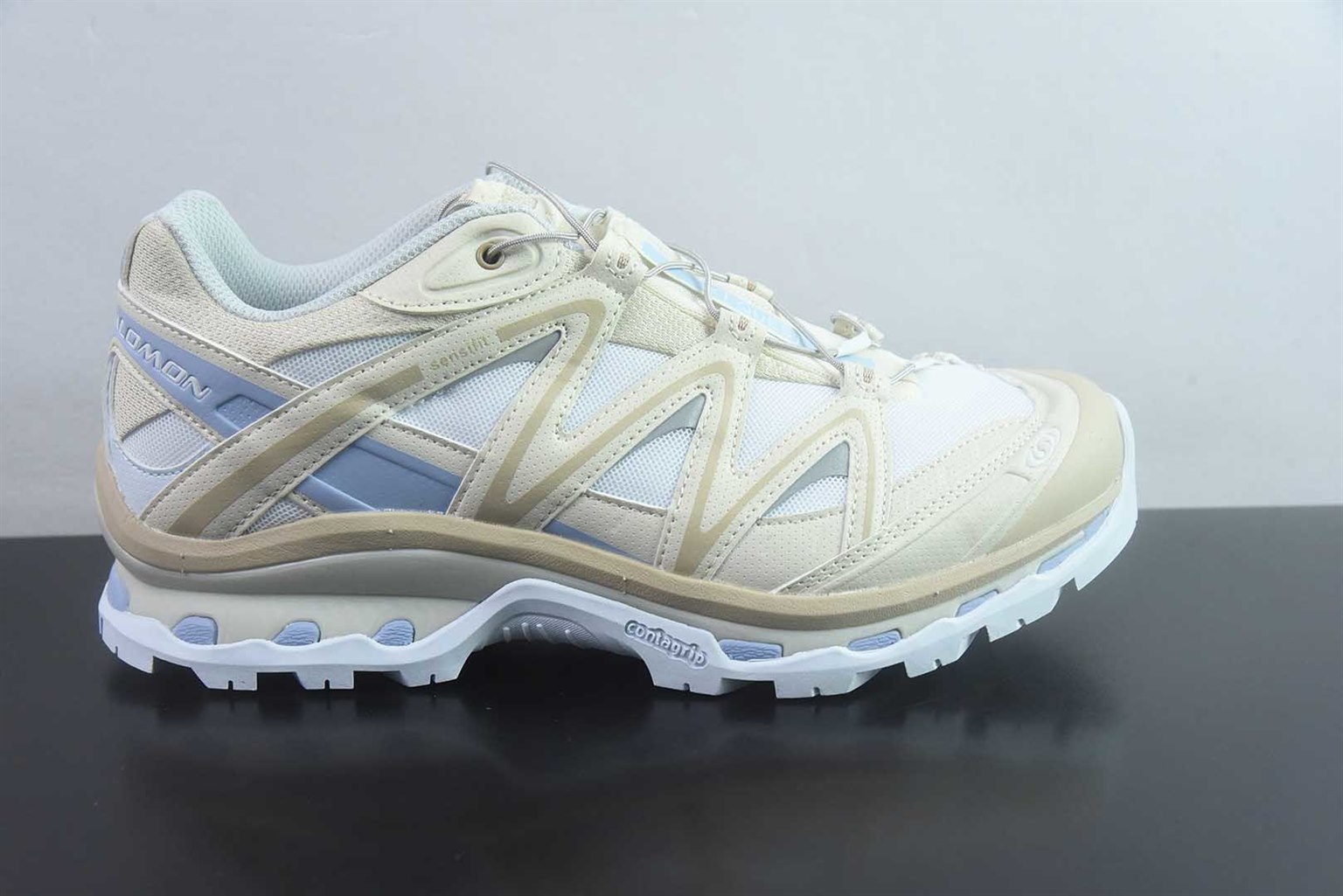 萨洛蒙 SALOMON XT-Quest 探索者系列户外越野 米白跑鞋 492618-24 纯原版本 货号：ELM27322830 实拍细节图