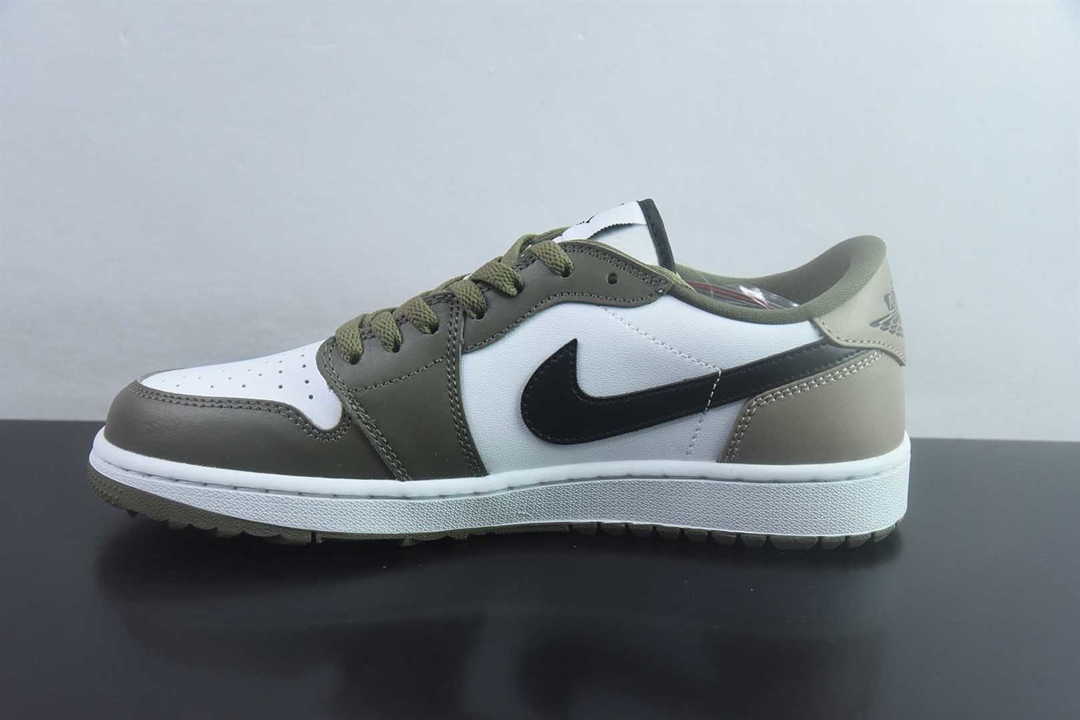 乔丹 Air Jordan 1 Low G AJ1 高尔夫球鞋 橄榄绿低帮休闲板鞋 纯原版本 货号:DD9315-121 实拍细节图