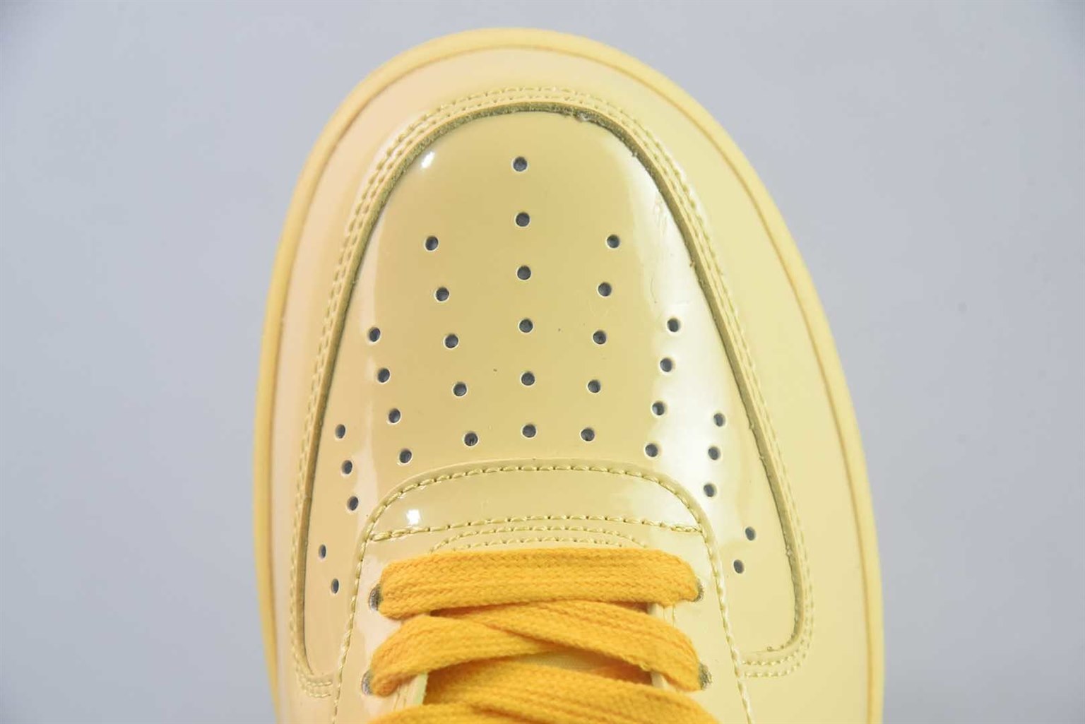耐克 Nike Air Force 1 Patent Pack 黄色 纯原版本 货号:IO4489-700 实拍细节图
