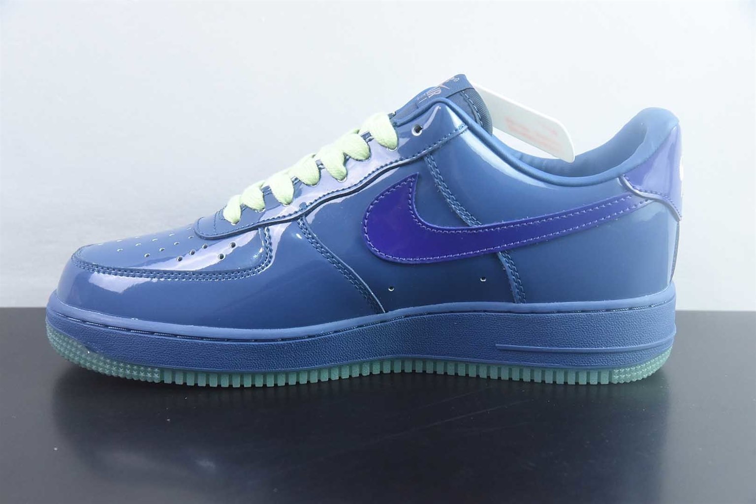 耐克 Nike Air Force 1 Patent Pack 蓝色 纯原版本 货号:IO4489-400 实拍细节图
