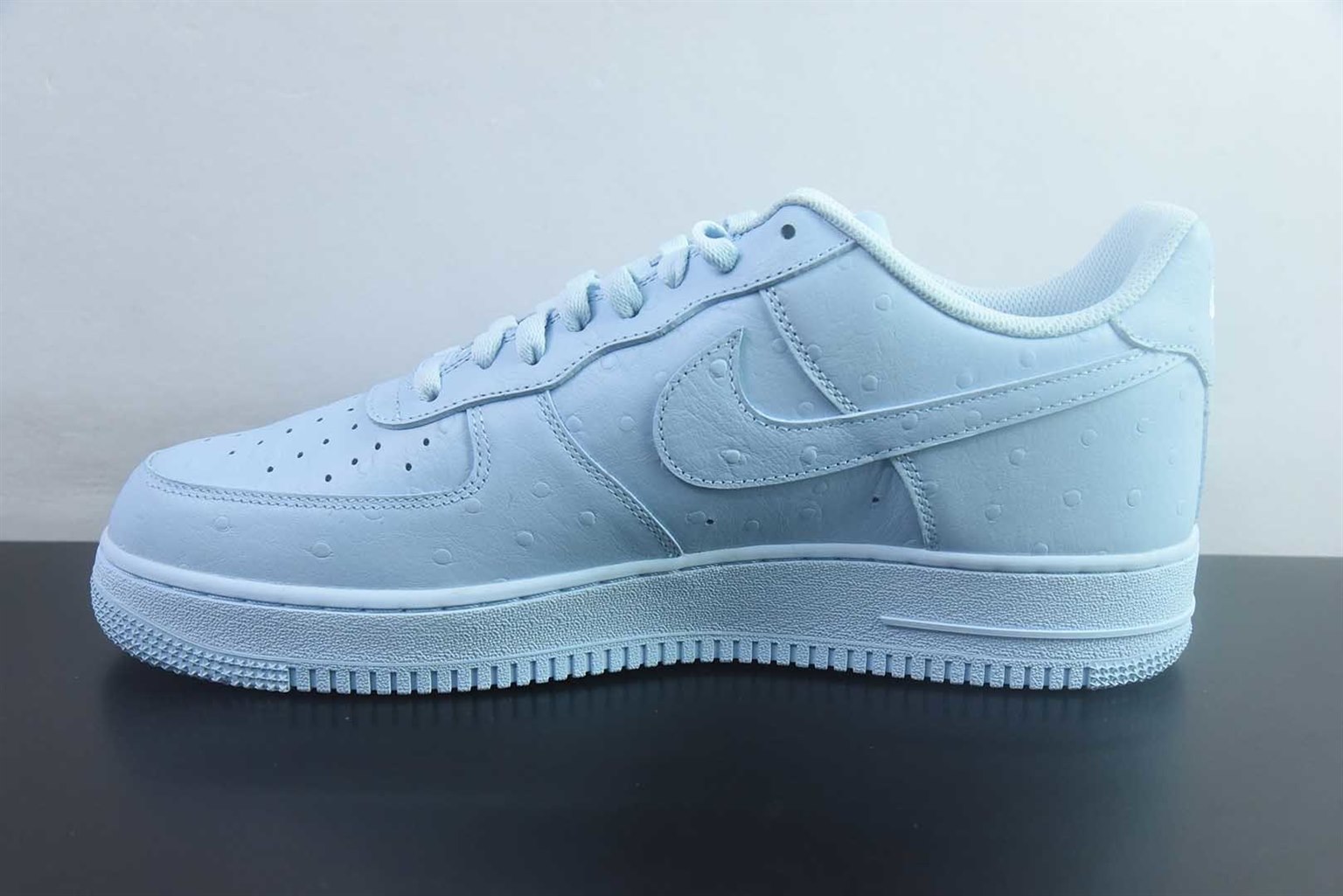 耐克 Nike Air Force 1 Low x Travis Scott Cactus Jack 低帮联名 蓝色板鞋 纯原版本 货号：JF7727-400 实拍细节图