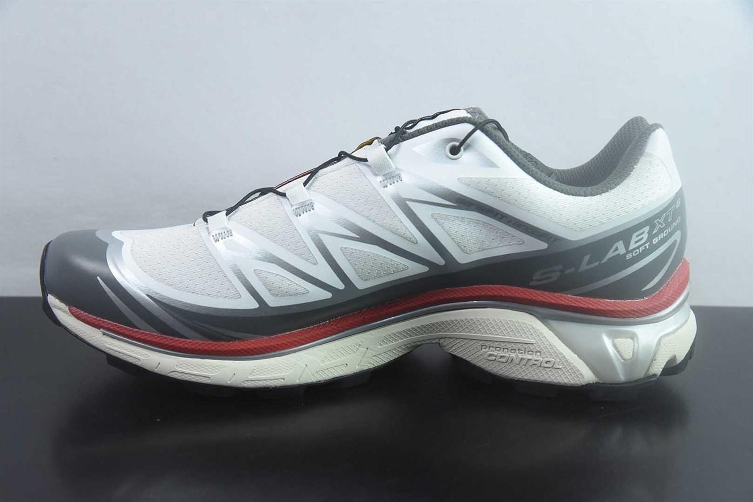 萨洛蒙 SALOMON XT-6 EXPANSE 白灰红跑步鞋 纯原版本 货号:478644 实拍细节图