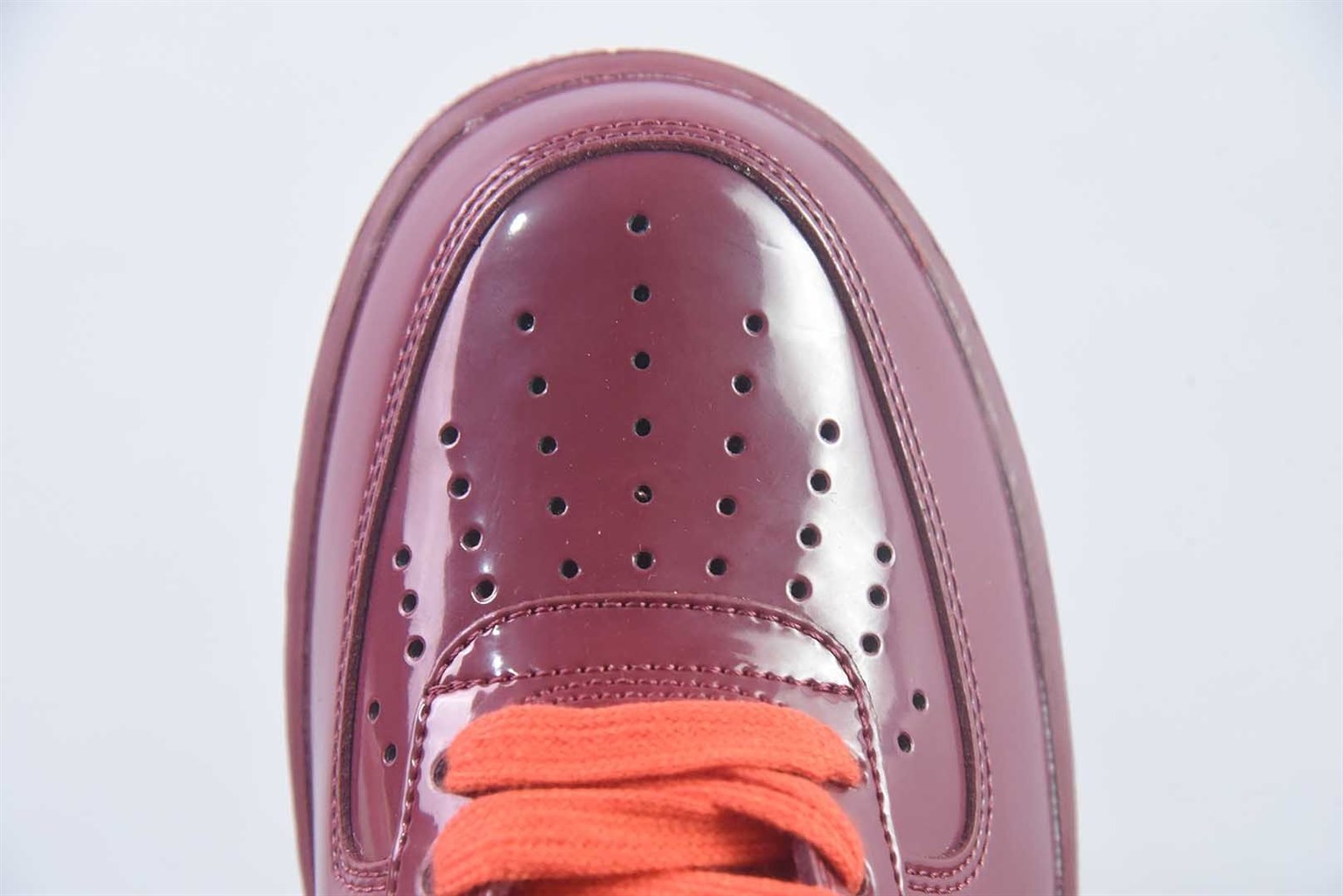 耐克 Nike Air Force 1 Patent Pack 红色 纯原版本 货号：IO4489-601 实拍细节图