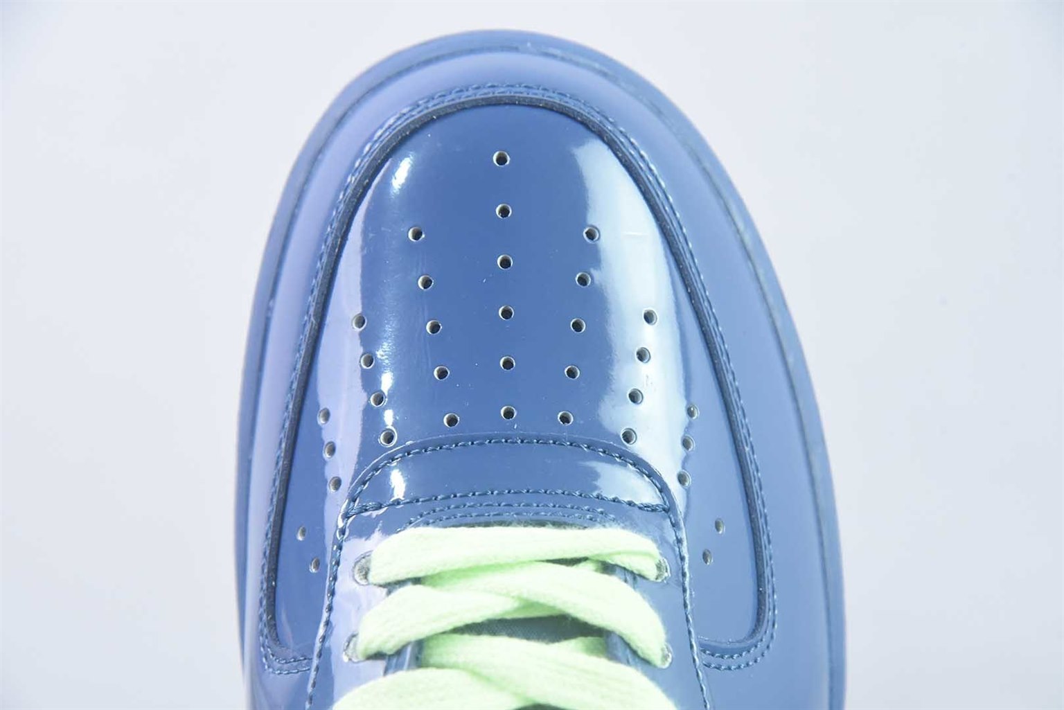 耐克 Nike Air Force 1 Patent Pack 蓝色 纯原版本 货号:IO4489-400 实拍细节图