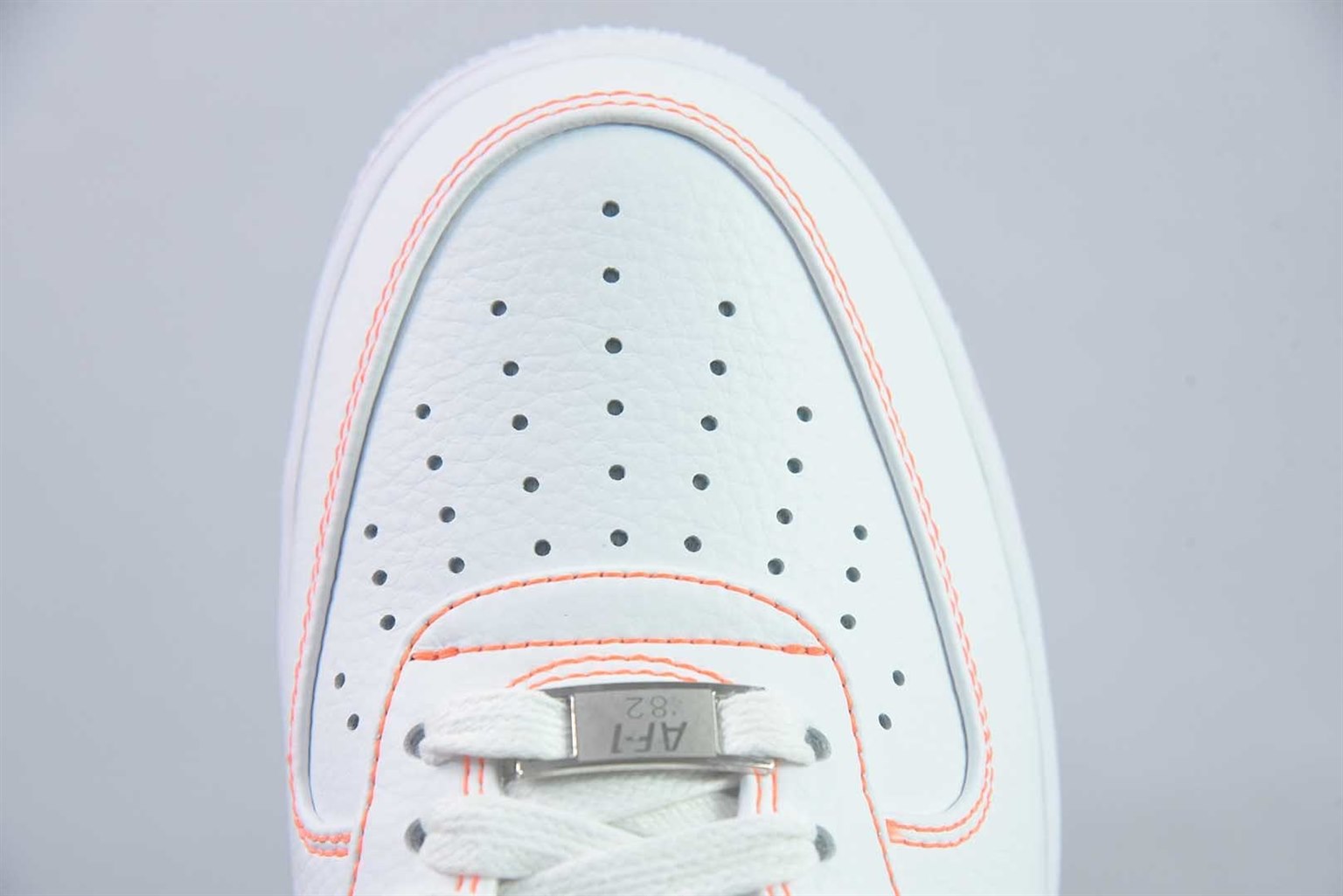 耐克 Nike Air Force 1 Low x VLONE 低帮联名 白橙板鞋 纯原版本 货号：AA5360-100 实拍细节图