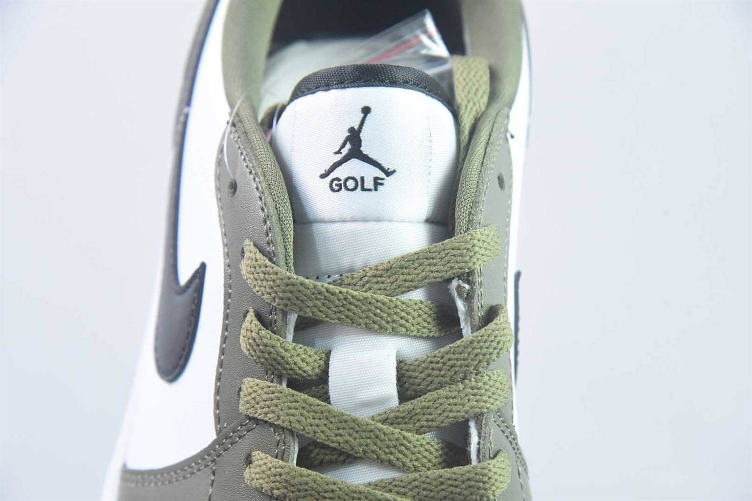 乔丹 Air Jordan 1 Low G AJ1 高尔夫球鞋 橄榄绿低帮休闲板鞋 纯原版本 货号:DD9315-121 实拍细节图