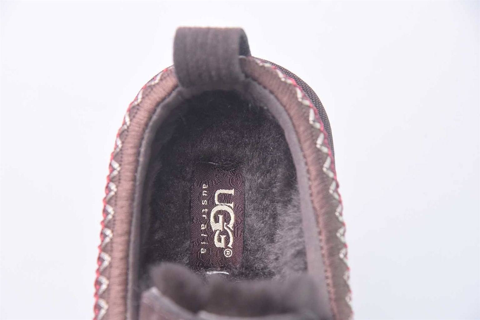 UGG W Heritage Lace-Up 系带毛毛厚底 棕色拖鞋 纯原版本 货号:1180361-SNDC 实拍细节图