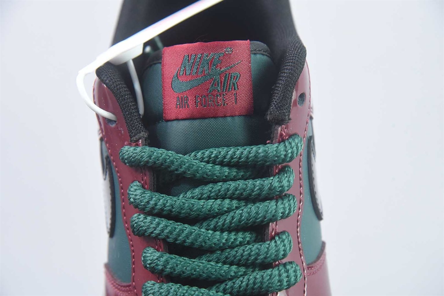 耐克 Nike Air Force 1 Low Patent 牛肉西兰花 红绿低帮板鞋 纯原版本 货号:IX4088-352 实拍细节图