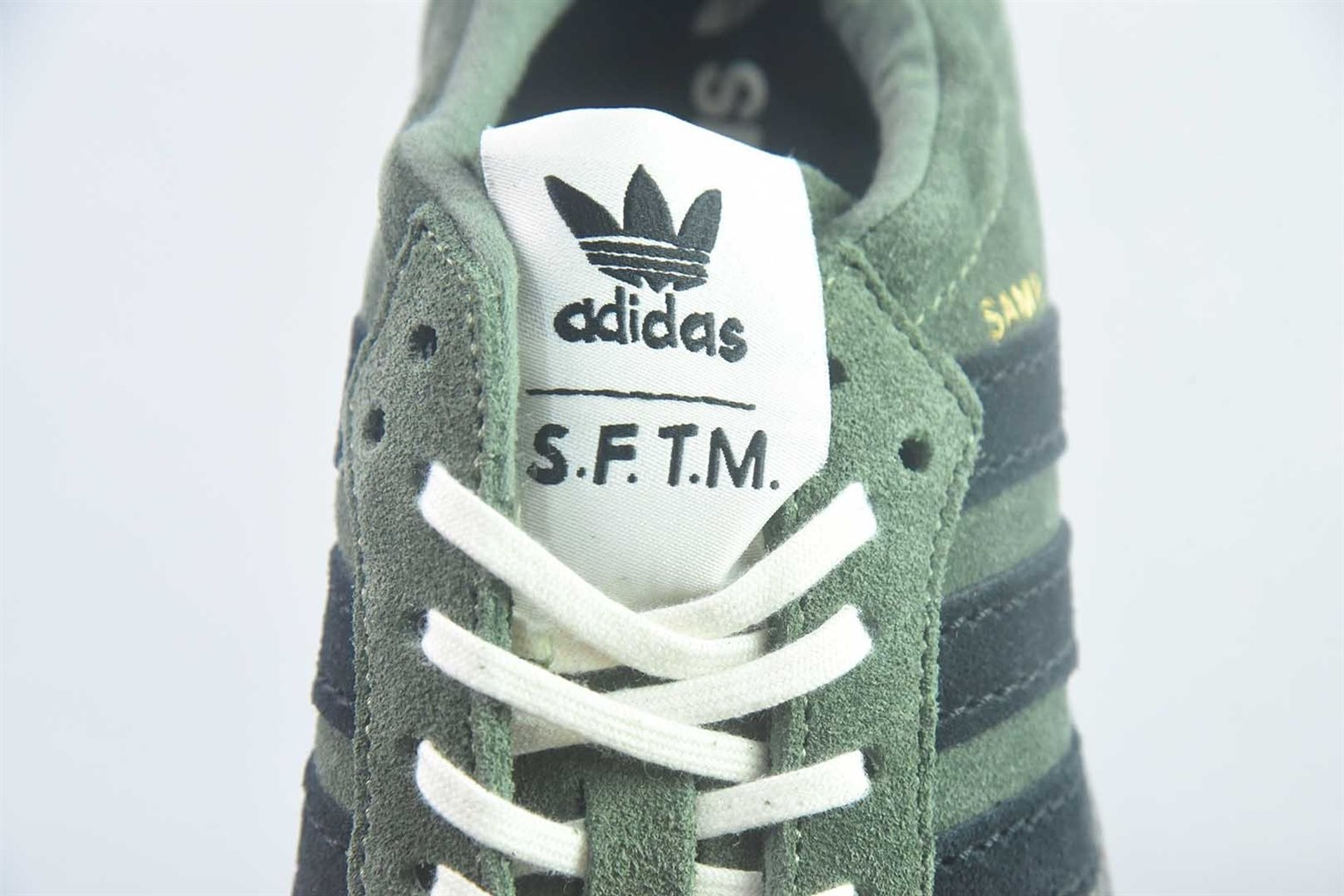 阿迪达斯 Adidas originals x Song For The Mute Samba 阿迪休闲 绿白德训鞋 纯原版本 货号：HP8257 实拍细节图