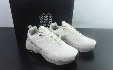 可隆 KOLON SPORT MOVE ALPHA lite 耐磨透气轻便 白色低帮徒步鞋 纯原版本 货号：LUFH6MN040