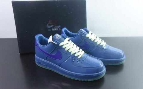 耐克 Nike Air Force 1 Patent Pack 蓝色 纯原版本 货号：IO4489-400