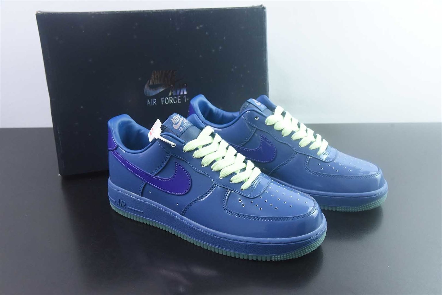 耐克 Nike Air Force 1 Patent Pack 蓝色 纯原版本 货号:IO4489-400 主图