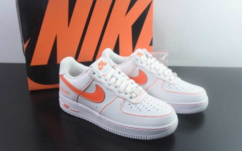 耐克 Nike Air Force 1 Low x VLONE 低帮联名 白橙板鞋 纯原版本 货号：AA5360-100 主图