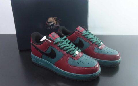 耐克 Nike Air Force 1 Low Patent 牛肉西兰花 红绿低帮板鞋 纯原版本 货号：IX4088-352