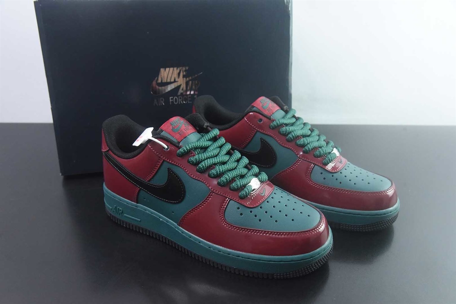 耐克 Nike Air Force 1 Low Patent 牛肉西兰花 红绿低帮板鞋 纯原版本 货号:IX4088-352 主图