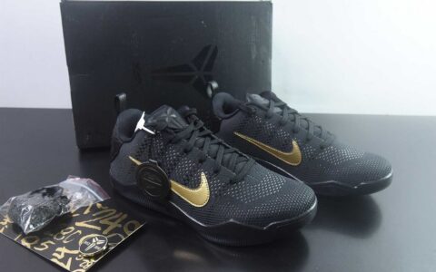 耐克 Nike Kobe 11 Elite Low Protro Fade To Black 黑金低帮篮球鞋 纯原版本 货号：IM4260-001