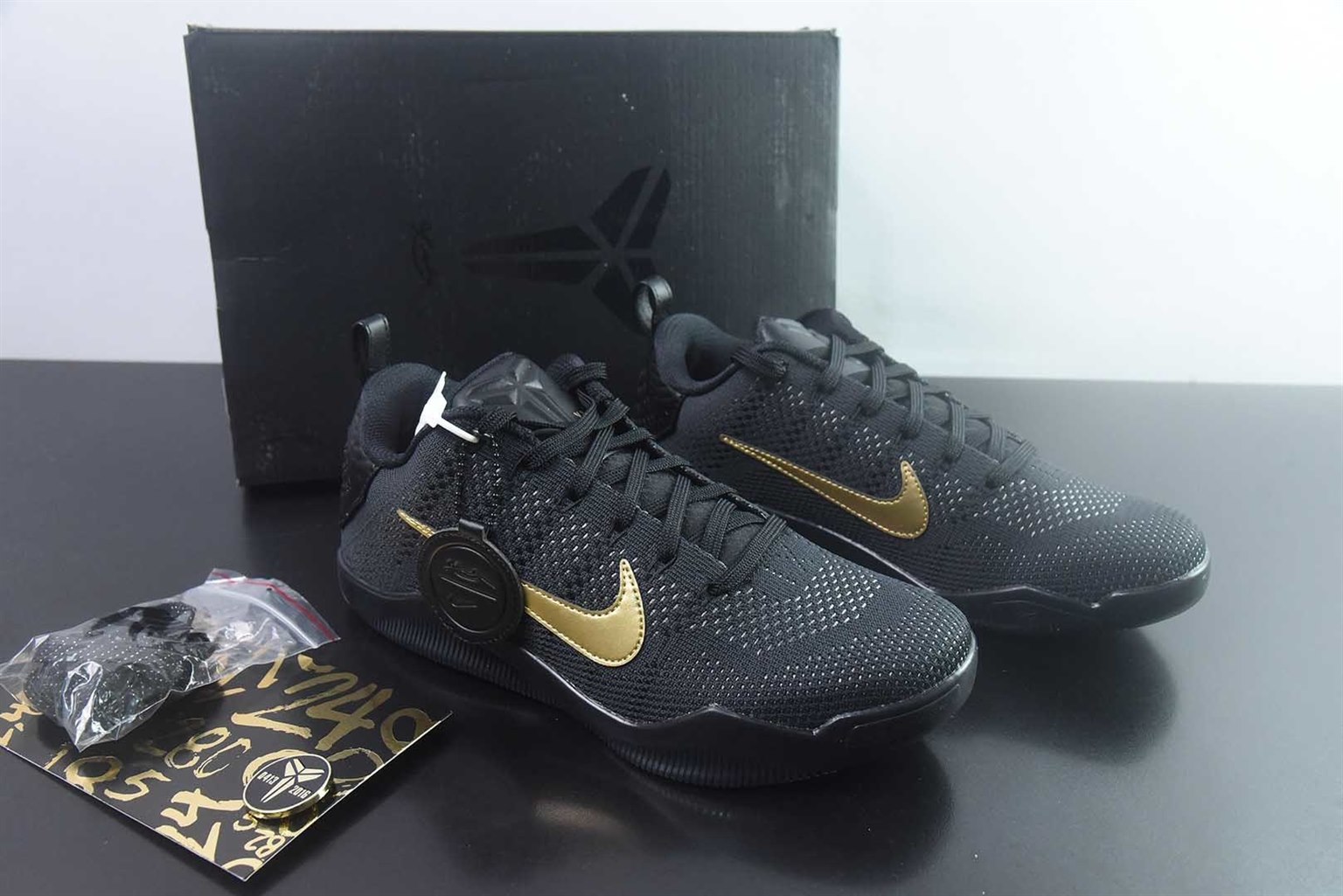 耐克 Nike Kobe 11 Elite Low Protro Fade To Black 黑金低帮篮球鞋 纯原版本 货号:IM4260-001 主图