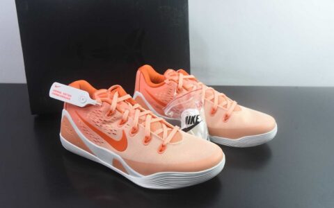 耐克 Nike Kobe 9 Stitches Low 科比 9 代 橙白实战篮球鞋 纯原版本 货号：IM6119-800
