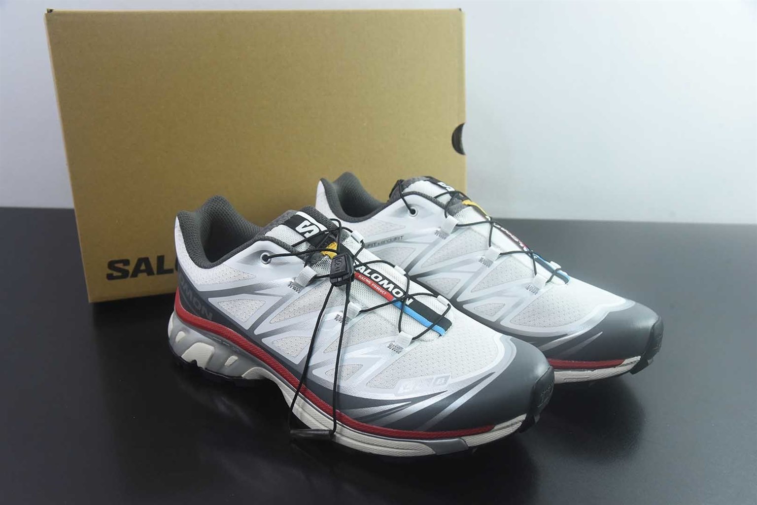 萨洛蒙 SALOMON XT-6 EXPANSE 白灰红跑步鞋 纯原版本 货号:478644 主图