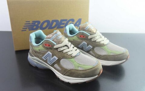 新百伦 New Balance 990v3 x Bodega 联名 复古 棕色跑鞋 纯原版本 货号：M990BD3
