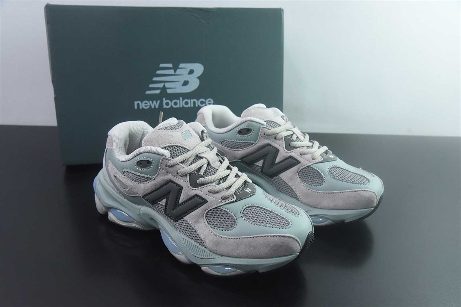 新百伦 New Balance 复古休闲 灰绿跑步鞋 纯原版本 货号:U9837LN 主图
