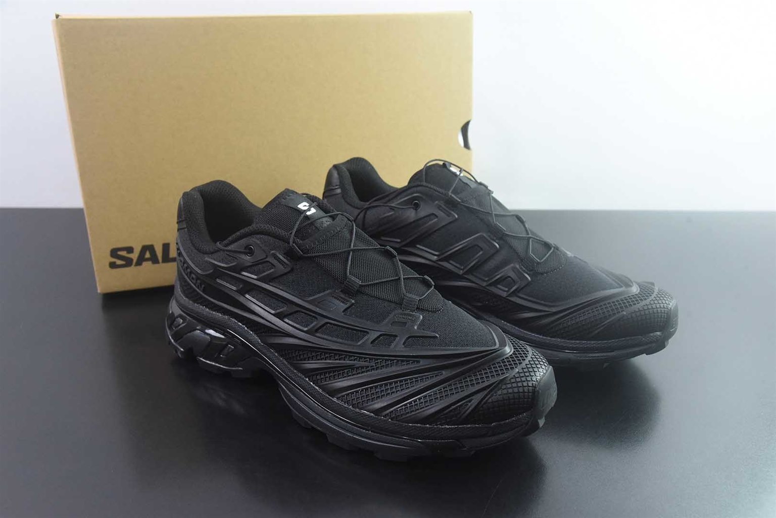 萨洛蒙 SALOMON XT-EVO 运动潮流城市休闲复古舒适透气 低帮 黑色跑步鞋 454042 纯原版本 货号:XLC81096244 主图