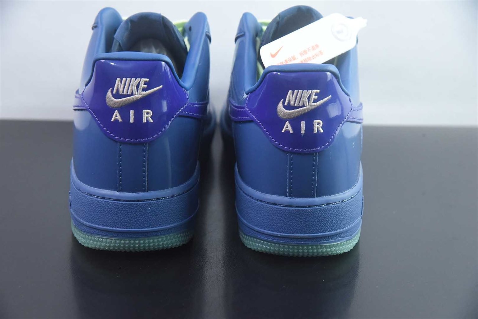 耐克 Nike Air Force 1 Patent Pack 蓝色 纯原版本 货号:IO4489-400 实拍细节图