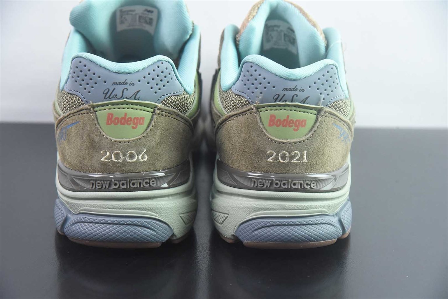 新百伦 New Balance 990v3 x Bodega 联名 复古 棕色跑鞋 纯原版本 货号:M990BD3 实拍细节图