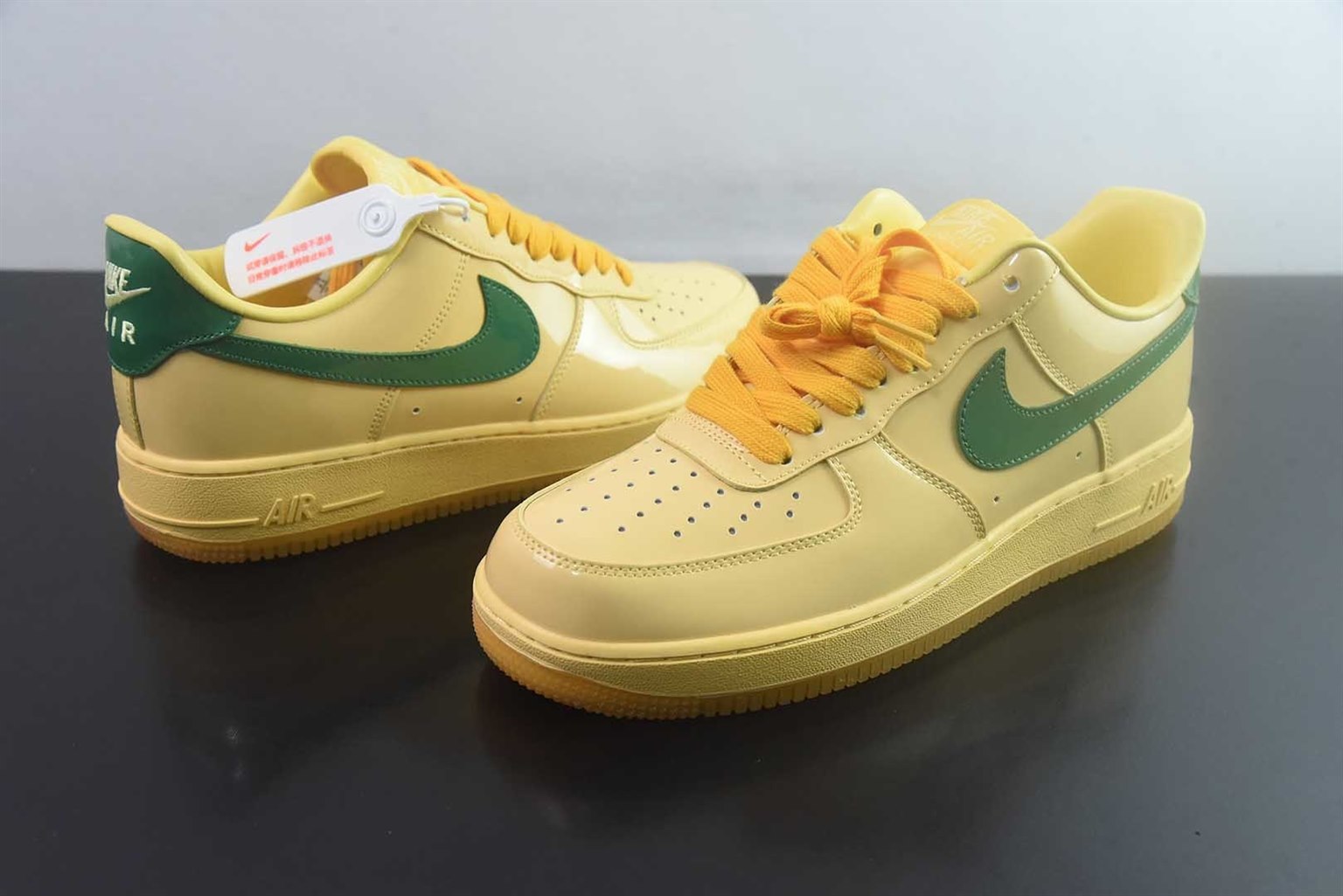 耐克 Nike Air Force 1 Patent Pack 黄色 纯原版本 货号:IO4489-700 实拍细节图