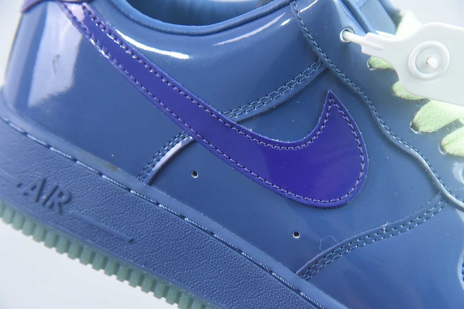 耐克 Nike Air Force 1 Patent Pack 蓝色 纯原版本 货号:IO4489-400 实拍细节图