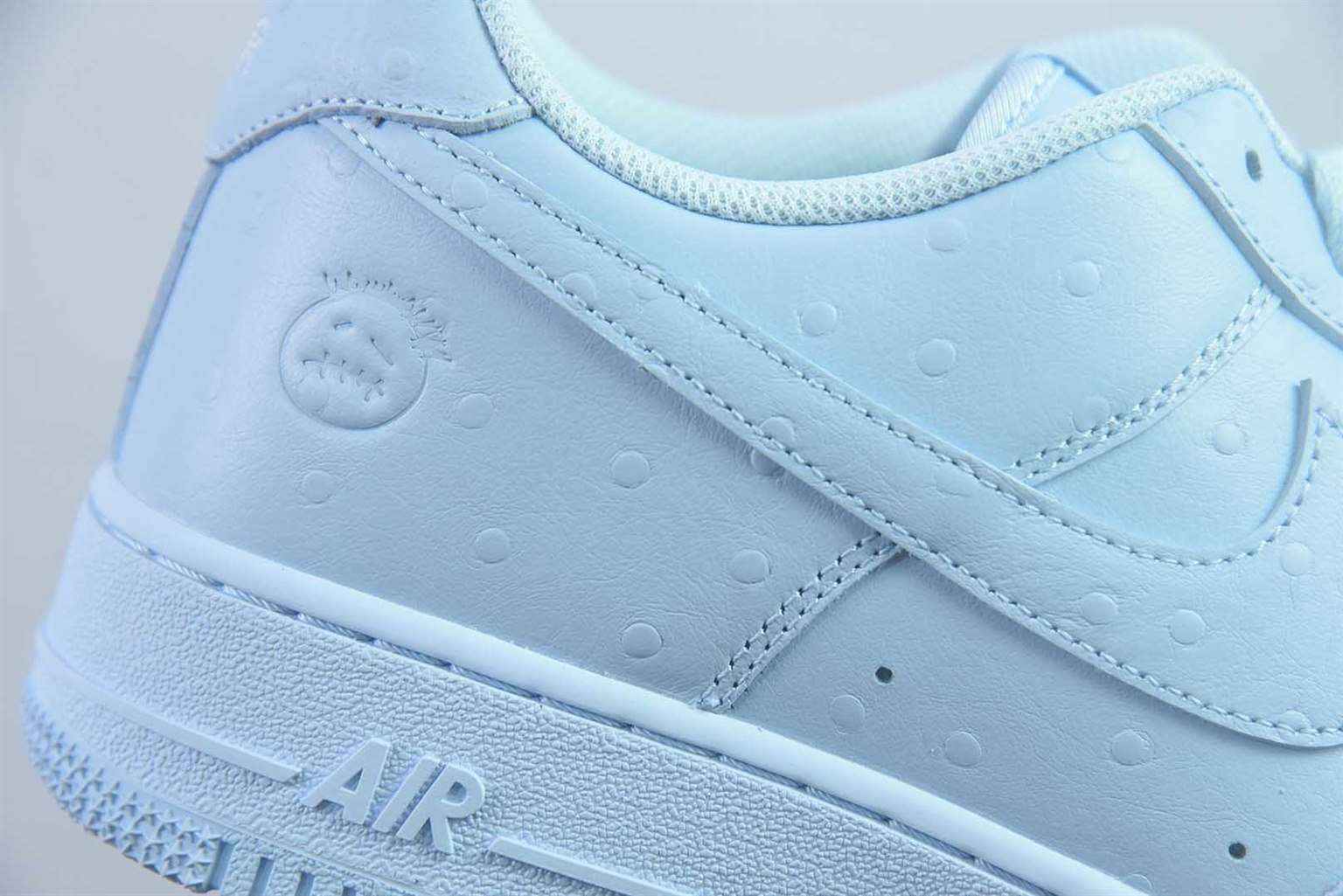 耐克 Nike Air Force 1 Low x Travis Scott Cactus Jack 低帮联名 蓝色板鞋 纯原版本 货号：JF7727-400 实拍细节图