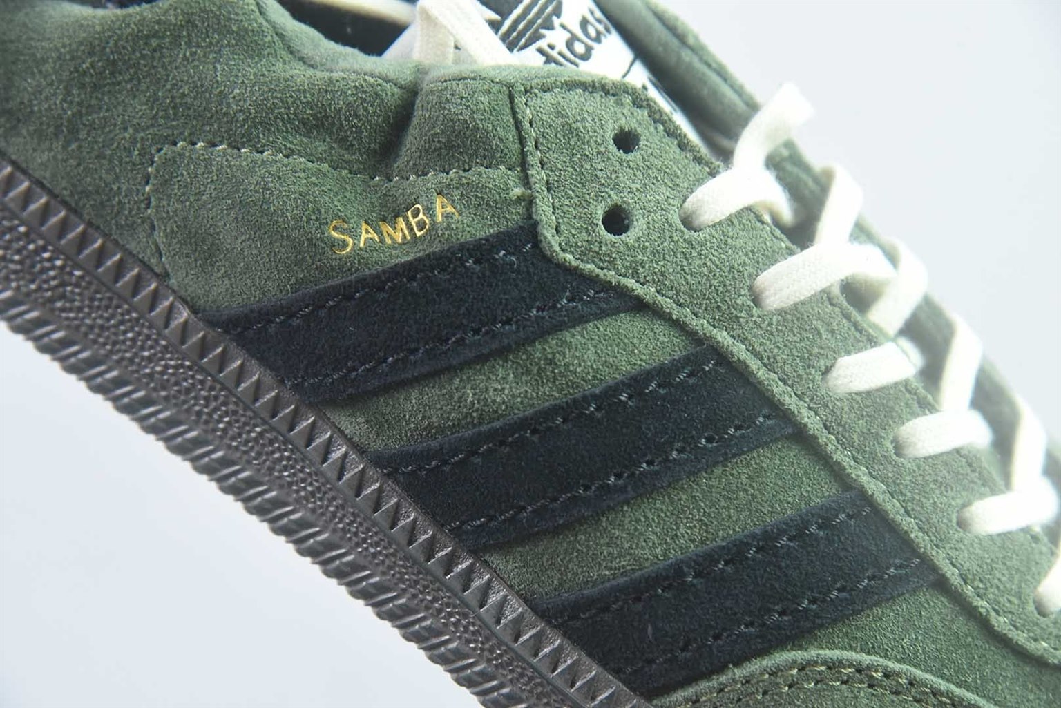 阿迪达斯 Adidas originals x Song For The Mute Samba 阿迪休闲 绿白德训鞋 纯原版本 货号：HP8257 实拍细节图