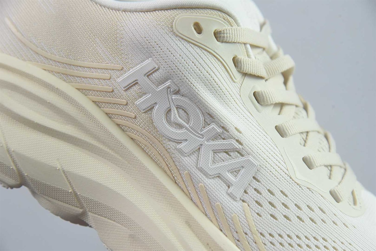 霍伽 HOKA ONE ONE M CLIFTON 11 邦迪九代舒适 低帮休闲 米白跑步鞋 纯原版本 货号:1176573 实拍细节图