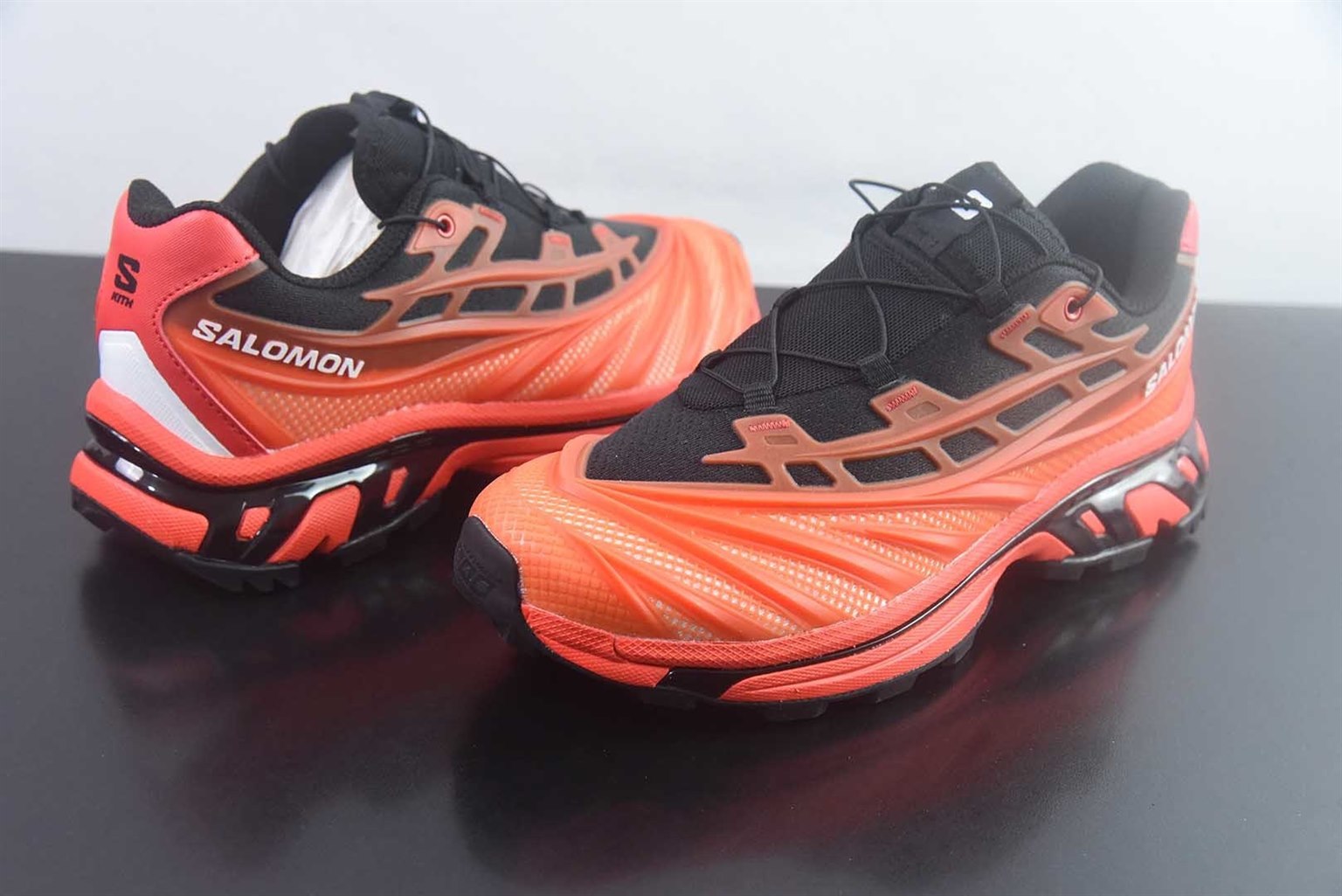 萨洛蒙 SALOMON XT-EVO 运动潮流城市休闲复古舒适透气 低帮 黑橙跑步鞋 纯原版本 货号:L49177900 实拍细节图