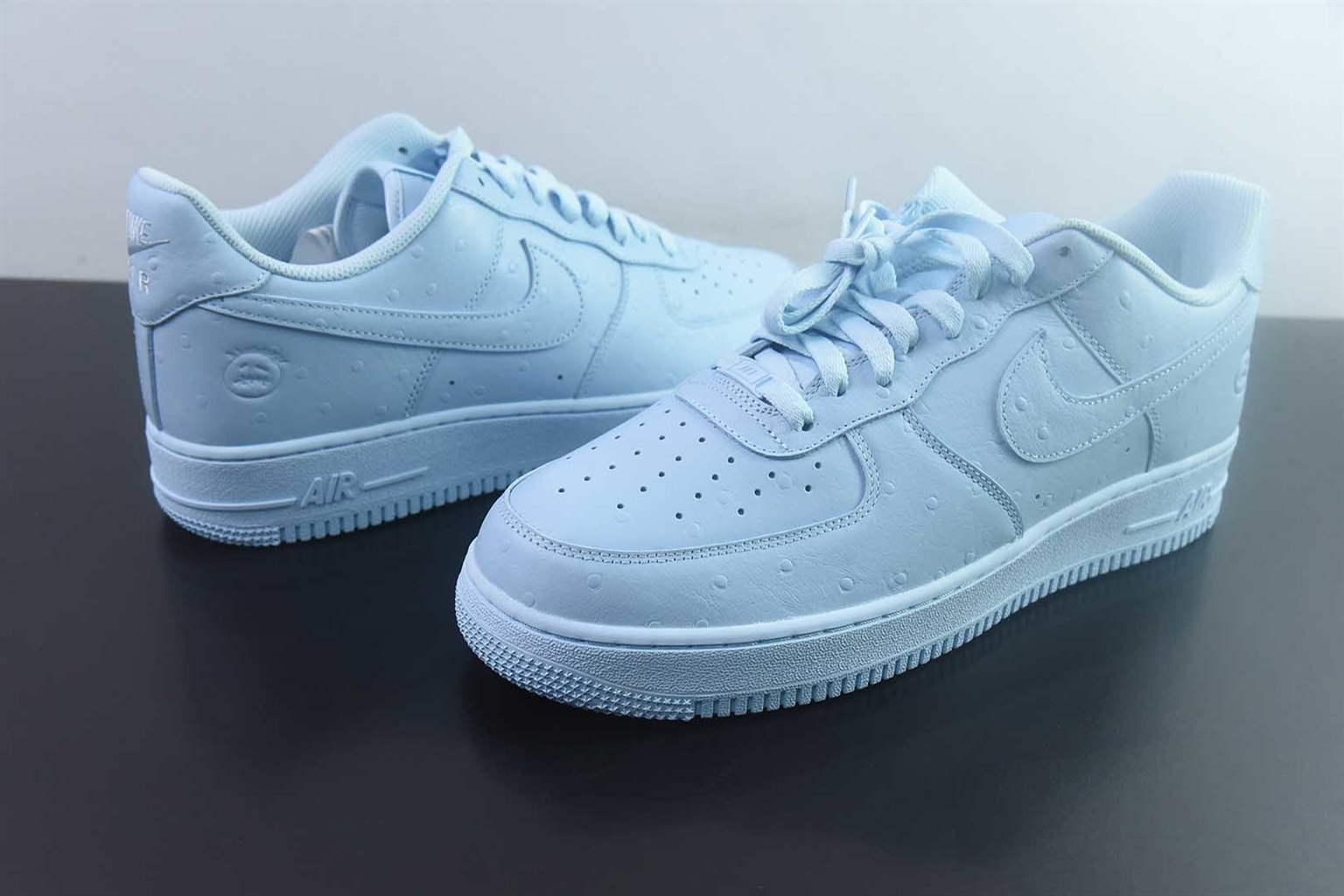 耐克 Nike Air Force 1 Low x Travis Scott Cactus Jack 低帮联名 蓝色板鞋 纯原版本 货号：JF7727-400 实拍细节图