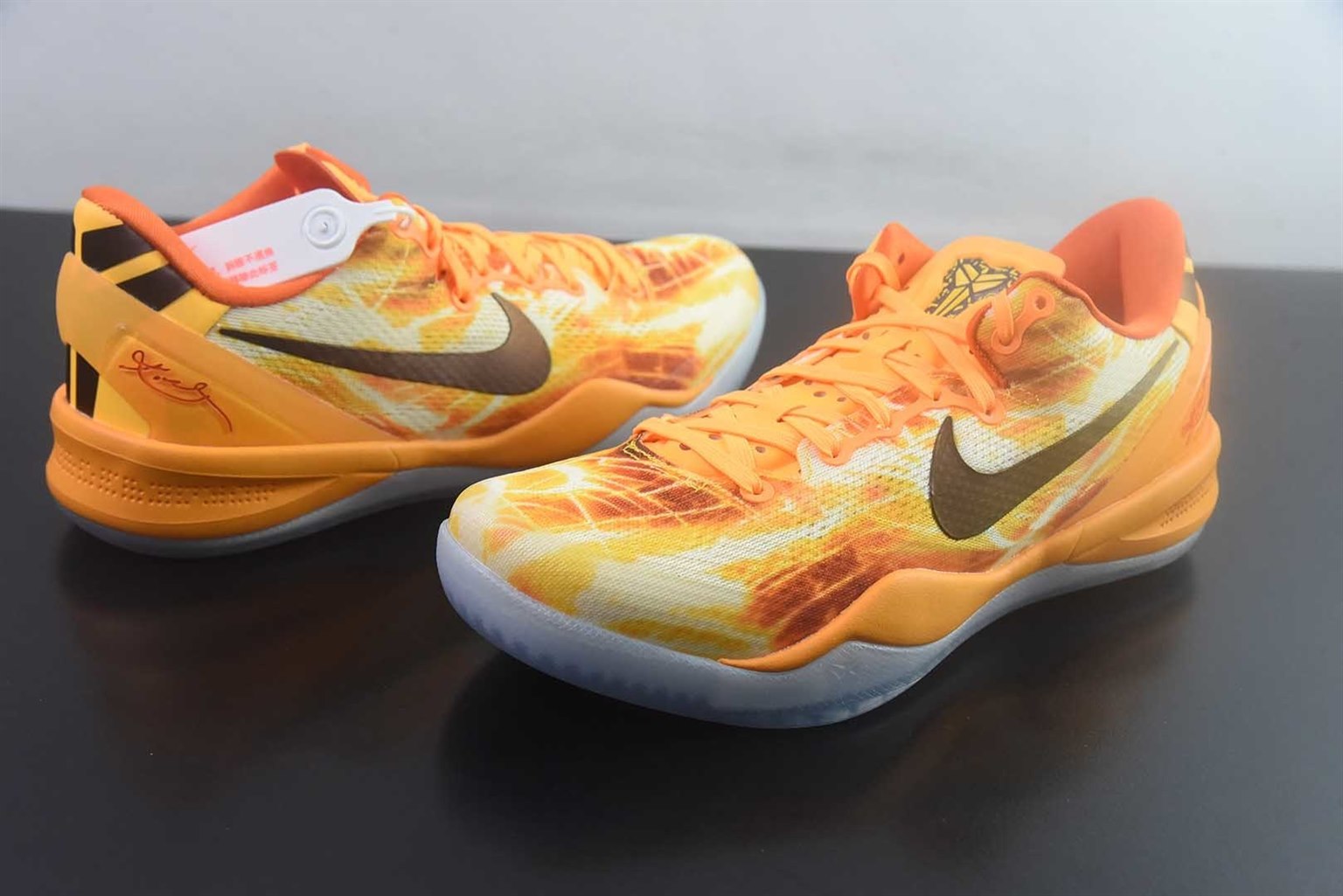 耐克 Nike 【灭世海外版】 Zoom Kobe Ⅷ System 科比 8 代复刻实战运动低帮 橙色文化篮球鞋 上海烟花 纯原版本 货号:IO6259-800 实拍细节图